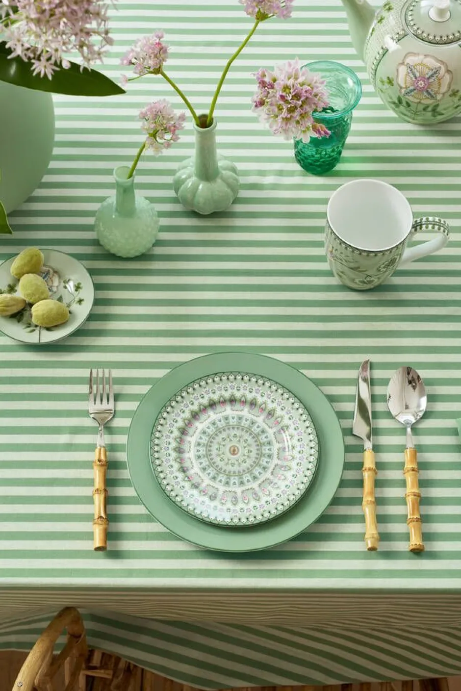 Pip Studio Astiat*lautanen Lily&Lotus Moon Delight 17 cm Light Gree