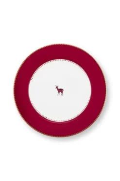 Pip Studio Astiat*lautanen Love Birds Dark 21 cm Red