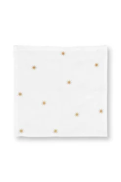 Pip Studio Keittiötekstiilit*lautasliina Embroidery Stars Gold 40x40 cm 2kpl