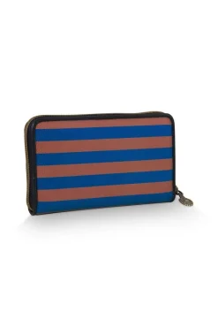 Pip Studio Lompakot*lompakko Willow Wallet Stripe 18x3x11 cm Blue