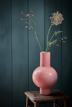 Pip Studio Maljakot Ja Ruukut*maljakko Metal 24x40 cm Medium Pink