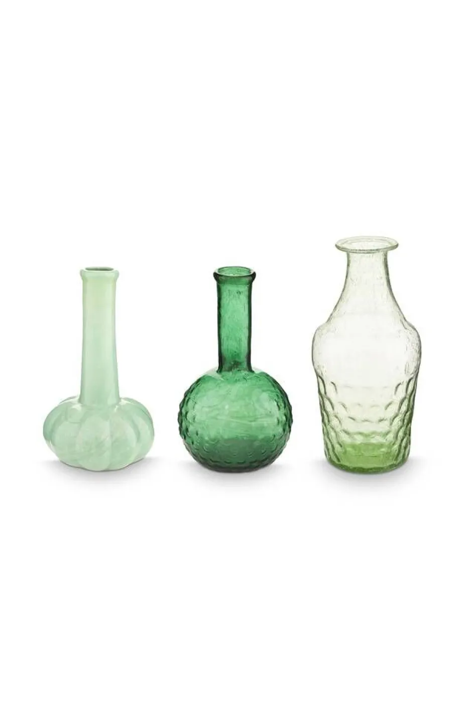 Pip Studio Maljakot Ja Ruukut*maljakkosetti lasia Soft Green