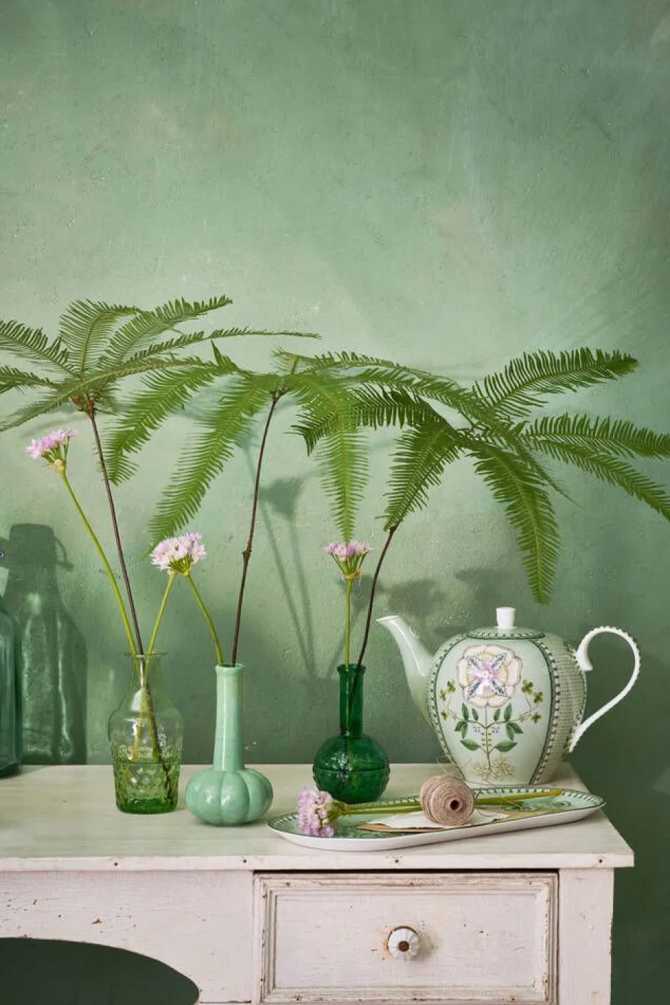 Pip Studio Maljakot Ja Ruukut*maljakkosetti lasia Soft Green
