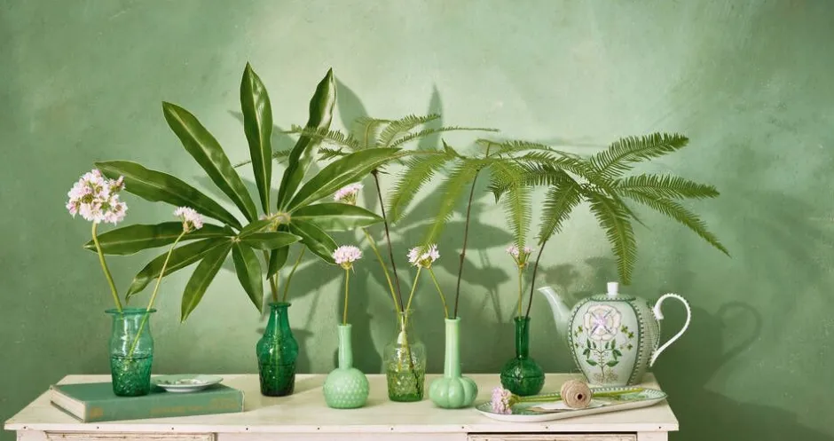 Pip Studio Maljakot Ja Ruukut*maljakkosetti lasia Soft Green