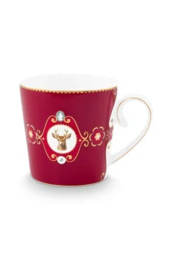 Pip Studio Astiat*muki Love Birds Medallion Deer 300 ml Dark Red