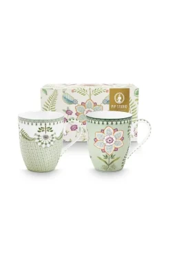 Pip Studio Astiat*mukisetti Lily&Lotus 350 ml Light Green