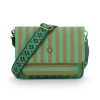 Pip Studio Laukut Ja Kassit*olkalaukku Fenna Medium Stripe Green 25x7x20 cm