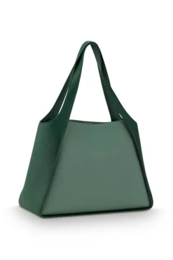 Pip Studio Laukut Ja Kassit*olkalaukku Filou Large Green 40x15,5x28 cm