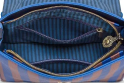 Pip Studio Laukut Ja Kassit*olkalaukku Frances Small Stripe Blue 19x7x17,5 cm
