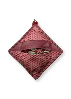 Pip Studio Keittiötekstiilit*patalappu Flower Festival 22x22 cm Dark Pink