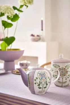 Pip Studio Juoma- Ja Baaritarvikkeet|Tarjoilu*teepannu Lily&Lotus Tiles 1,6 l Lilac