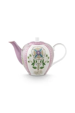 Pip Studio Juoma- Ja Baaritarvikkeet|Tarjoilu*teepannu Lily&Lotus Tiles 1,6 l Lilac