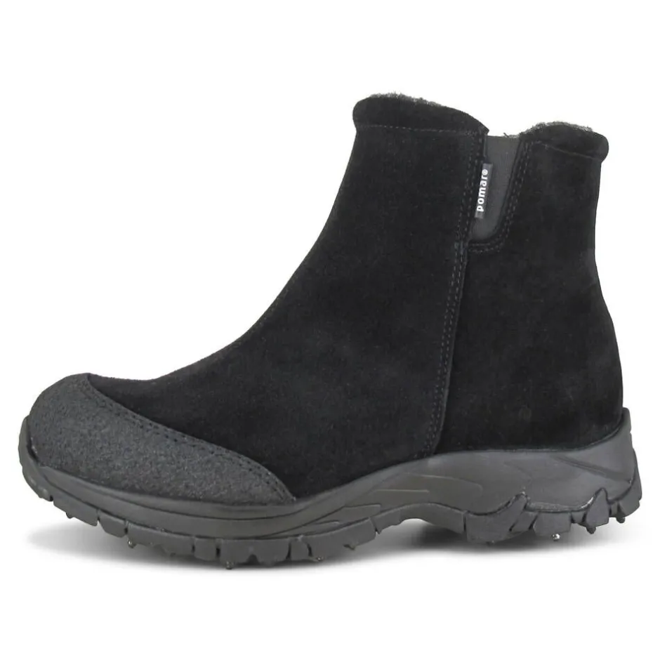 Pomar Nilkkurit*nastakengät Alppi Spike 400 Black Suede