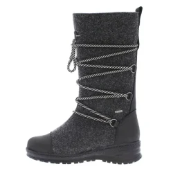 Pomar Saappaat*saappaat Saana 115 Granit Felt / Black Waxy Leather