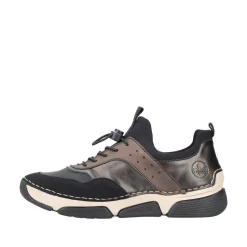 Rieker Kävelykengät*kävelykengät 45961-00 00 Schwarz / Schwarz / Antik / Schoko