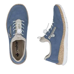 Rieker Kävelykengät*kävelykengät N42G0-14 14 Indigo / Perlcreme