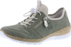 Rieker Kävelykengät*kävelykengät N42G0-52 52 Schilf / Perlcreme