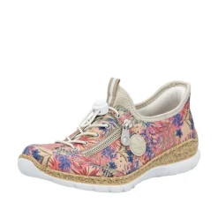 Rieker Kävelykengät*kävelykengät N42V3-90 90 Rosa-Jungle / Ginger