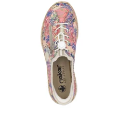 Rieker Kävelykengät*kävelykengät N42V3-90 90 Rosa-Jungle / Ginger