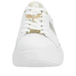 Rieker R-Evolution Tennarit Ja Sneakerit*sneakerit W1202-82 82 Weiss / Muschel / Gold-Silber