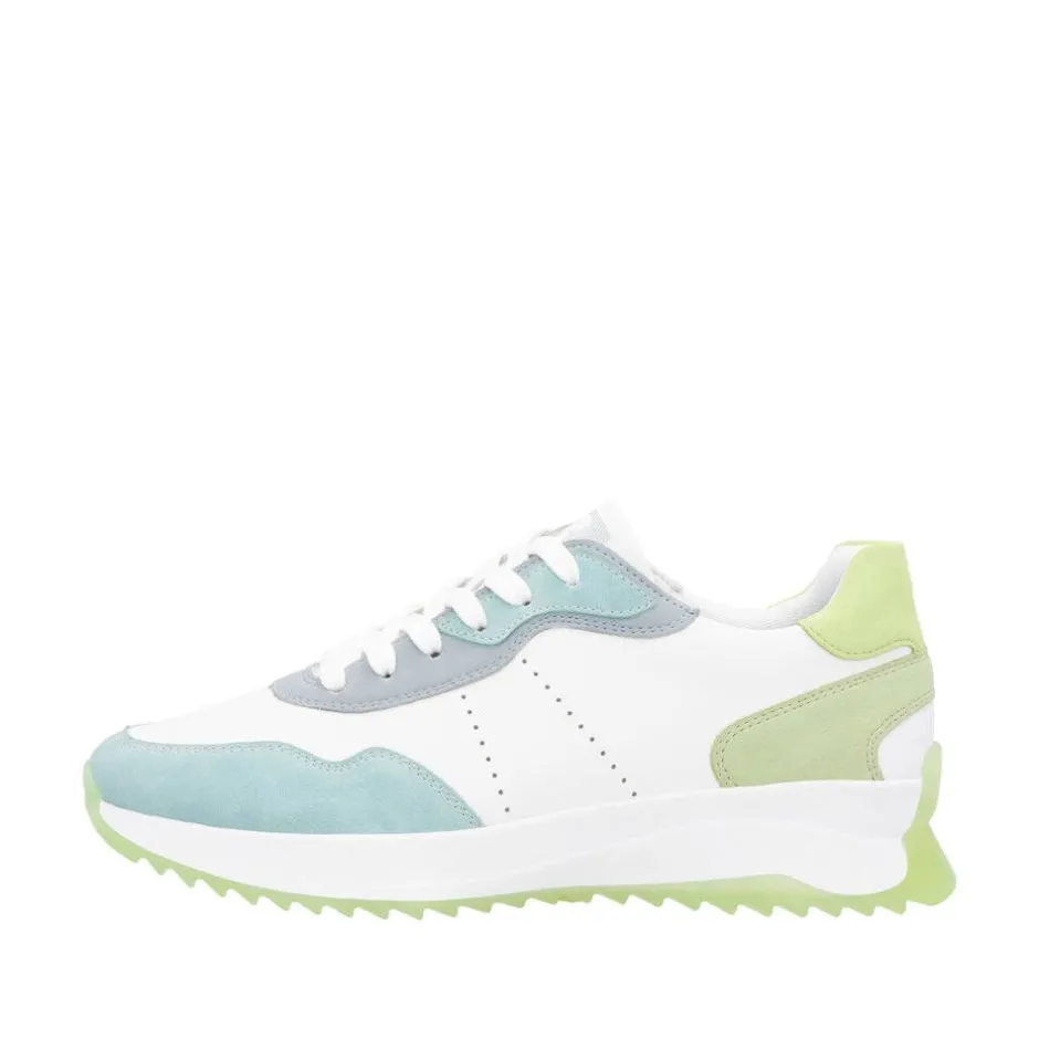 Rieker R-Evolution Tennarit Ja Sneakerit*sneakerit W1308-81 Lagune 81 Lagune/Weiss/bleu/lightmint/limette