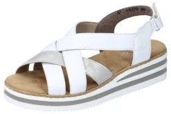 Rieker Sandaalit*sandaalit V0279-80 80 Sportweiss / Fog-Silver / Weiss