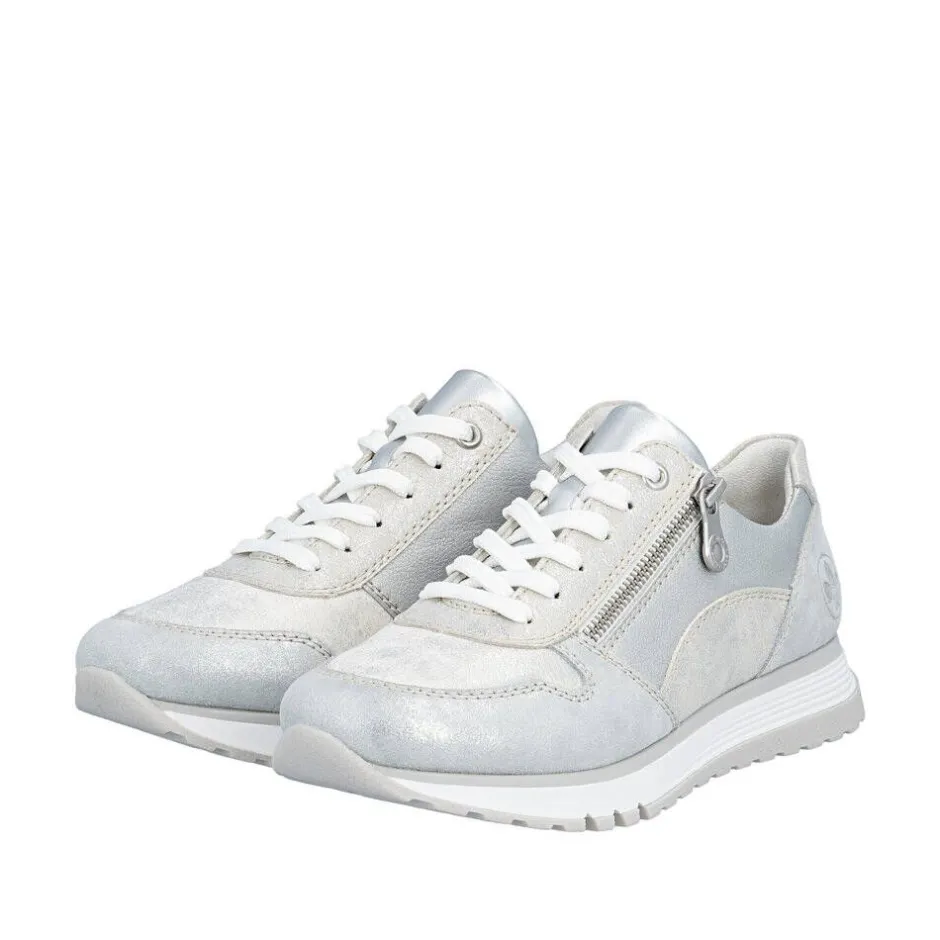 Rieker Tennarit Ja Sneakerit*sneakerit 49003-91 91 Silver / Weiss-Silber / Argento / Fog-Silver / Silver