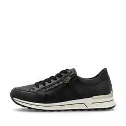 Rieker Tennarit Ja Sneakerit|Kävelykengät*sneakerit N1406-01 01 Schwarz / Schwarz