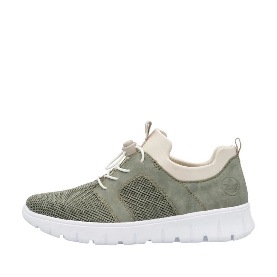 Rieker Tennarit Ja Sneakerit*sneakerit Schilf Perlcreme 52 Schilf/schilf/perlcreme
