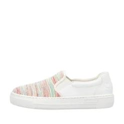 Rieker Tennarit Ja Sneakerit|Kävelykengät*tennarit L8854-90 90 Rainbow / Weiss