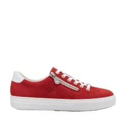 Rieker Tennarit Ja Sneakerit|Kävelykengät*tennarit L59L1-33 Scarlet Weiss Flamme 33 Scarlet/weiss/flamme