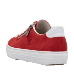 Rieker Tennarit Ja Sneakerit|Kävelykengät*tennarit L59L1-33 Scarlet Weiss Flamme 33 Scarlet/weiss/flamme