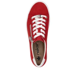 Rieker Tennarit Ja Sneakerit|Kävelykengät*tennarit L59L1-33 Scarlet Weiss Flamme 33 Scarlet/weiss/flamme