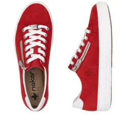 Rieker Tennarit Ja Sneakerit|Kävelykengät*tennarit L59L1-33 Scarlet Weiss Flamme 33 Scarlet/weiss/flamme