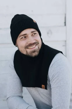 Salon Hatut, Huivit Ja Käsineet*kauluri Merino MUSTA