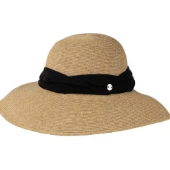 Salon Hatut Ja Pipot*olkihattu Straw Hat Wide Brim BEIGE