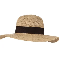 Salon Hatut Ja Pipot*olkihattu Straw Hat Raffia Crochet BEIGE