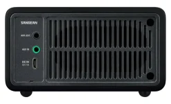 Sangean Radiot Ja Kelloradiot*pöytäradio WR-7 Bluetooth-yhteydellä, musta SAN99506