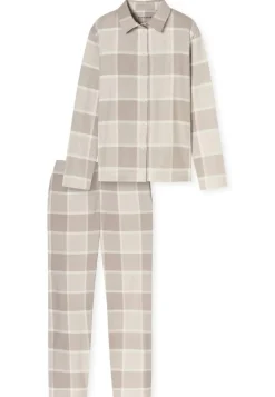 Schiesser Yö- Ja Oloasut*flanellipyjama 181991 409 Beige