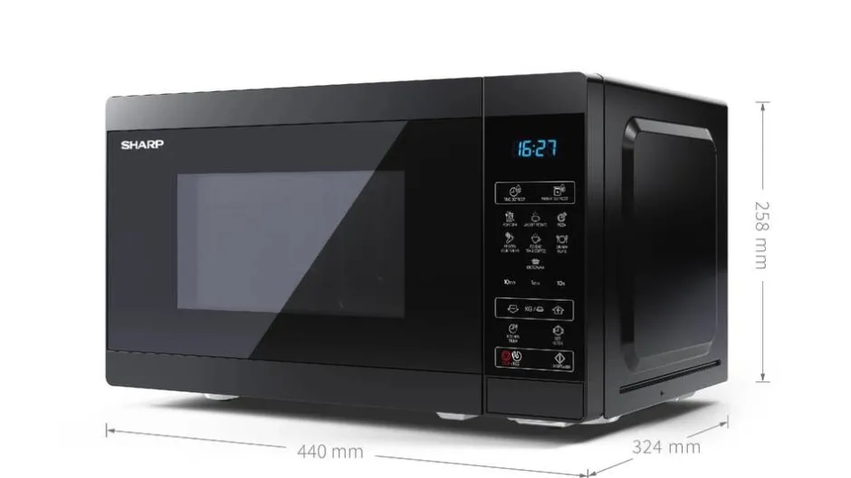 Sharp Mikroaaltouunit*mikro YC-MS02E-B musta
