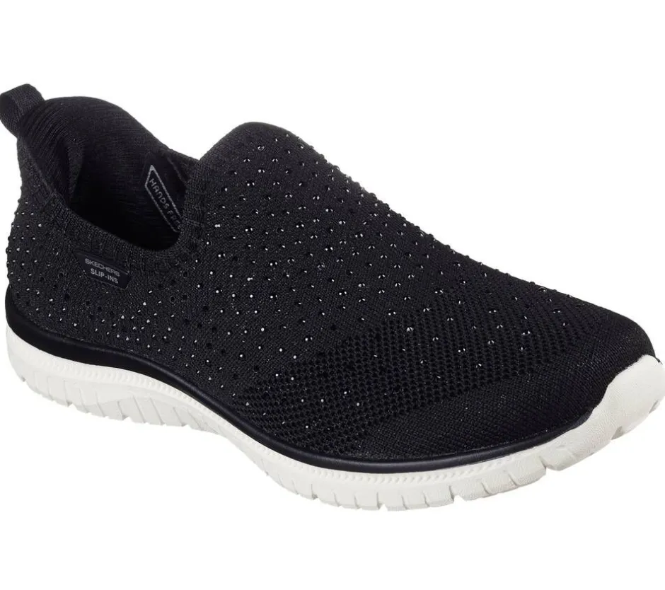 Skechers Kävelykengät*kävelykengät Slip-ins: Virtue - Starlight Black Bkw Black White