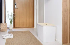 Smartstore Paperikorit Ja Roska-Astiat*Collect lajitteluastia vanerikannella 76 L  valkoinen