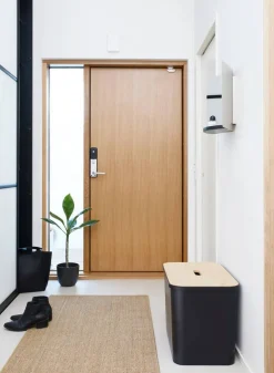Smartstore Paperikorit Ja Roska-Astiat*Collect lajitteluastiasetti vanerikannella 76 L musta