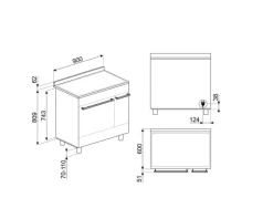 Smeg Uunit Ja Liedet*Classic liesi 90 cm rst C92IPX9