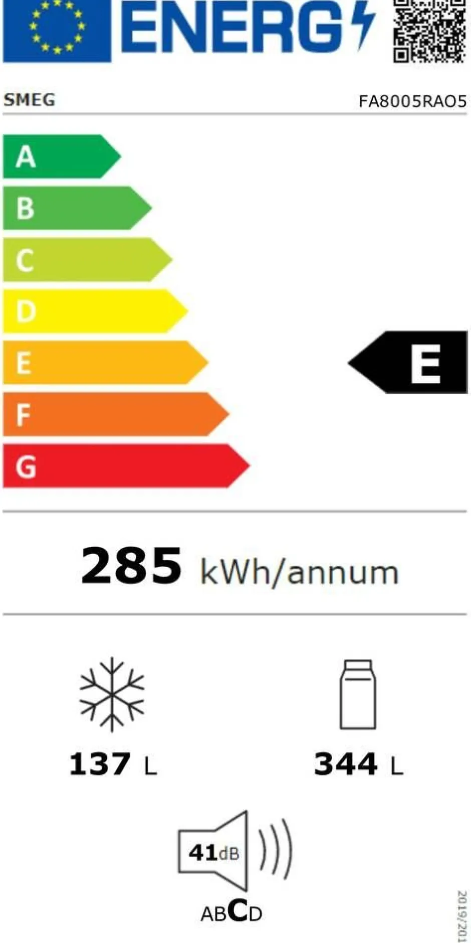 Smeg Jääkaapit Ja Pakastimet*Coloniale jääkaappipakastin 70 cm FA8005RPO5 antrasiitti oik