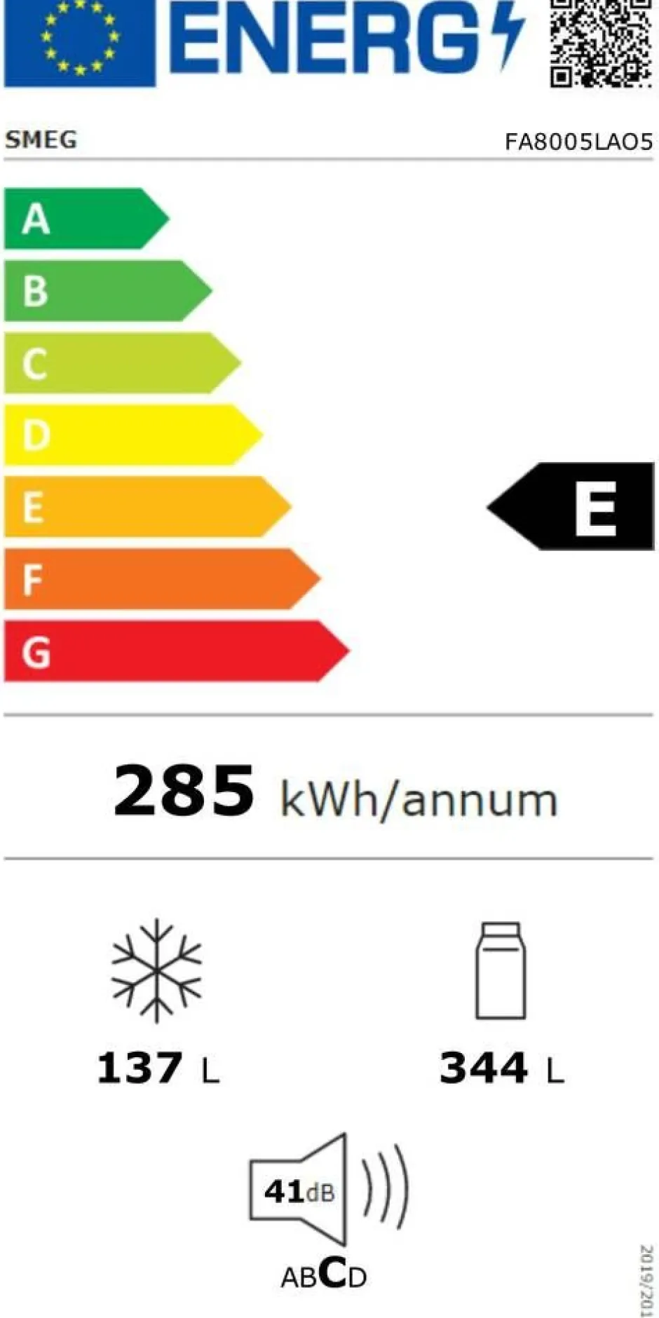 Smeg Jääkaapit Ja Pakastimet*Coloniale jääkaappipakastin 70 cm FA8005RPO5 antrasiitti vas