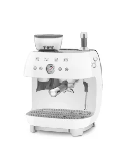 Smeg Kahvi Ja Kuumat Juomat*espressokeitin myllyllä EGF03WHEU valkoinen