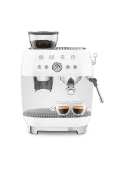 Smeg Kahvi Ja Kuumat Juomat*espressokeitin myllyllä EGF03WHEU valkoinen