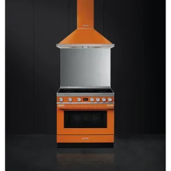 Smeg Uunit Ja Liedet*induktioliesi monitoimiuunilla CPF9IPOR Portofino oranssi