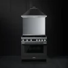 Smeg Uunit Ja Liedet*induktioliesi monitoimiuunilla CPF9IPAN Portofino antrasiitt